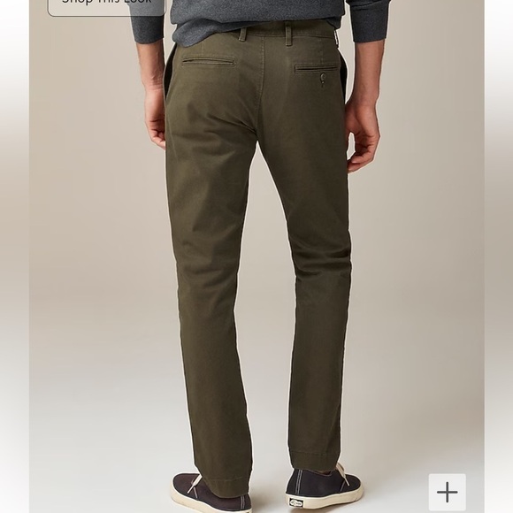 J. Crew 484 Slim-fit stretch chino pant in Catskill Green size 34/30 NWT AR885 - Picture 3 of 13
